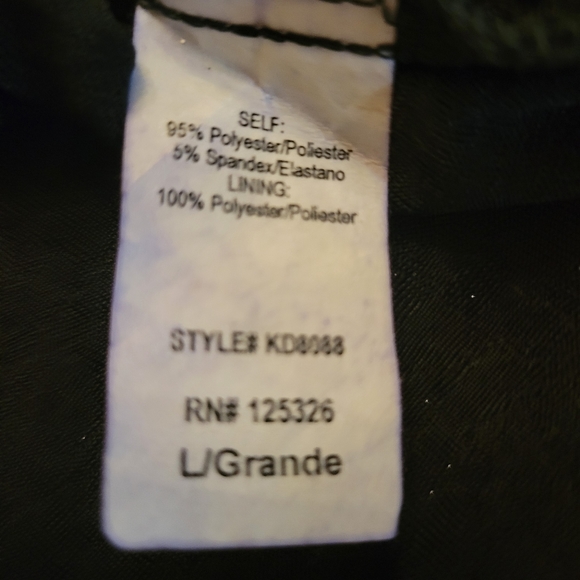 NWT! Forever 21 Black and Silver Glitter Strapless Club Mini Dress, Sz L - Picture 6 of 6